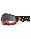 100% SPEEDLAB Cycling sunglasses - ACCURI 2 - yellow/black/red