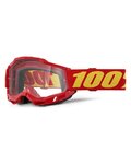 100% SPEEDLAB Cycling sunglasses - ACCURI 2 - red/yellow