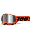 100% SPEEDLAB Cycling sunglasses - ACCURI 2 - orange/black/silver