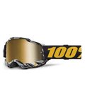 100% SPEEDLAB Cycling sunglasses - ACCURI 2 - white/grey/yellow/black/gold
