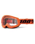 100% SPEEDLAB Cycling sunglasses - STRATA 2 - orange/black