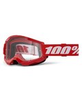 100% SPEEDLAB Cycling sunglasses - STRATA 2 - red/white