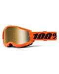 100% SPEEDLAB Cycling sunglasses - STRATA 2 - orange/black/gold