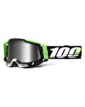 100% SPEEDLAB Cycling sunglasses - RACECRAFT 2 - black/white/green/silver