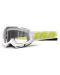 100% SPEEDLAB Cycling sunglasses - ACCURI 2 - white/yellow