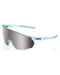 100% SPEEDLAB Cycling sunglasses - RACETRAP 3.0 - light green/silver