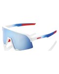 100% SPEEDLAB Cycling sunglasses - S3™ - TOTAL ENERGIES TEAM - white/blue/red