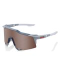 100% SPEEDLAB Cycling sunglasses - SPEEDCRAFT - grey/white/silver