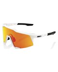 100% SPEEDLAB Cycling sunglasses - SPEEDCRAFT - white/red
