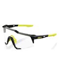 100% SPEEDLAB Cycling sunglasses - SPEEDCRAFT - black/yellow
