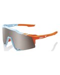 100% SPEEDLAB Cycling sunglasses - SPEEDCRAFT - orange/light blue/silver