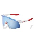 100% SPEEDLAB Cycling sunglasses - SPEEDCRAFT - TOTAL ENERGIES TEAM - white/red/blue