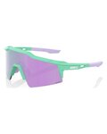 100% SPEEDLAB Cycling sunglasses - SPEEDCRAFT SL - purple/light green