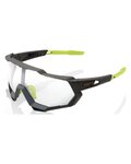 100% SPEEDLAB Cycling sunglasses - SPEEDTRAP - anthracite/yellow