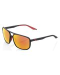 100% SPEEDLAB Cycling sunglasses - KONNOR - black/red