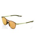 100% SPEEDLAB Cycling sunglasses - LEGERE ROUND - green