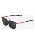 100% SPEEDLAB Cycling sunglasses - LEGERE SQUARE - black/orange