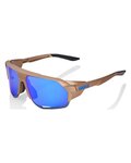 100% SPEEDLAB Cycling sunglasses - NORVIK™ - brown/blue