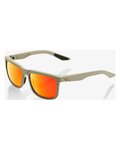 100% SPEEDLAB Cycling sunglasses - BLAKE - beige/red