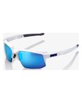 100% SPEEDLAB Cycling sunglasses - SPEEDCOUPE - white/blue