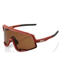 100% SPEEDLAB Cycling sunglasses - GLENDALE - bordeaux/brown