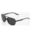 100% SPEEDLAB Cycling sunglasses - KASIA AVIATOR ROUND - black