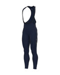 ALÉ Cycling long bib trousers - WINTER SOLID - blue