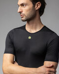 ALÉ Cycling short sleeve t-shirt - VELO ACTIVE INTIMO - black