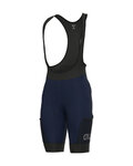 ALÉ Cycling bib shorts - GRAVEL STONES CARGO - blue