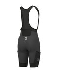 ALÉ Cycling bib shorts - GRAVEL STONES CARGO - grey
