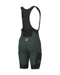 ALÉ Cycling bib shorts - OFF ROAD - GRAVEL STONES CARGO - green