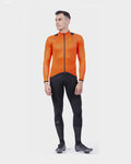 ALÉ Cycling winter long sleeve jersey - THERMAL R-EV1 - orange