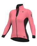 ALÉ Cycling thermal jacket - FUTURE WARM R-EV1 - pink