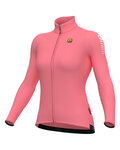 ALÉ Cycling winter long sleeve jersey - WARM RACE R-EV1 - pink