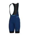 ALÉ Cycling bib shorts - K-TOUR KLIMATIK - blue