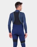 ALÉ Cycling bib shorts - K-TOUR KLIMATIK - blue