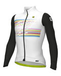 ALÉ Cycling winter long sleeve jersey - LOGO PR-S - white