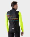 ALÉ Cycling winter long sleeve jersey - LOGO PR-S - black/yellow