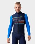 ALÉ Cycling winter long sleeve jersey - LOGO PR-S - blue