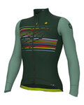ALÉ Cycling winter long sleeve jersey - LOGO PR-S - green