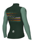 ALÉ Cycling winter long sleeve jersey - LOGO PR-S - green