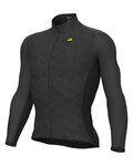 ALÉ Cycling winter long sleeve jersey - VELOCITY PLUS R-EV1 - anthracite