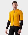 ALÉ Cycling winter long sleeve jersey - WARM RACE 2.0 R-EV1 - yellow