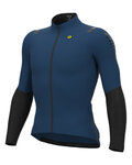 ALÉ Cycling winter long sleeve jersey - WARM RACE 2.0 R-EV1 - blue/black