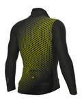 ALÉ Cycling windproof jacket - MAGNETE PR-S - black/yellow