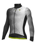 ALÉ Cycling winter long sleeve jersey - CIRCUS PR-S - white