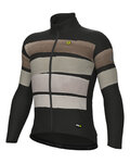 ALÉ Cycling windproof jacket - TRACK PR-R - black/grey