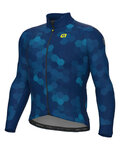 ALÉ Cycling thermal jacket - PLANET SOLID - blue
