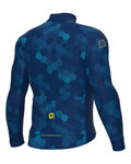 ALÉ Cycling thermal jacket - PLANET SOLID - blue