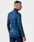 ALÉ Cycling thermal jacket - PLANET SOLID - blue